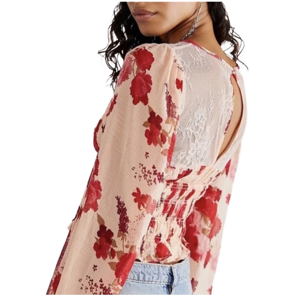 Free People NWT Daphne Long Sleeve Top-Medium - Picture 2 of 13